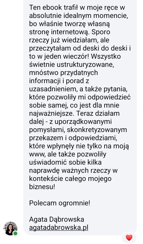 Przewodnik-startu-ze-strona-www-opinia-Agata-Dąbrowska