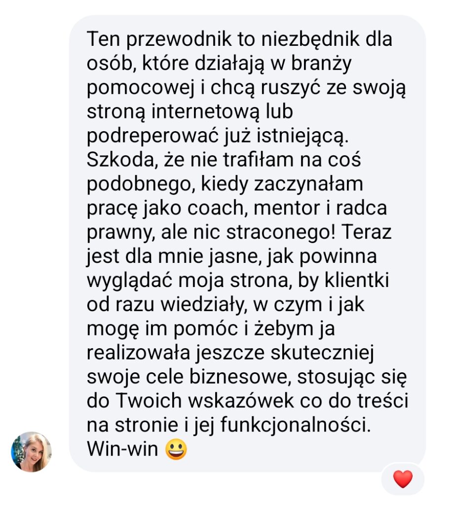 Przewodnik-startu-ze-strona-www-opinia-Natalia-Zakrzewska